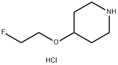 Piperidine, 4-(2-fluoroethoxy)-, hydrochloride (1:) Struktur