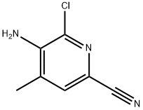 5-amino-6~chloro-4-methylpyridine-2-carbonitrile Struktur