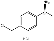 Benzenemethanamine, 4-(chloromethyl)-α-methyl-, hydrochloride (1:1), (αS)- Struktur