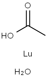 Lutetium(III) acetate hydrate Struktur