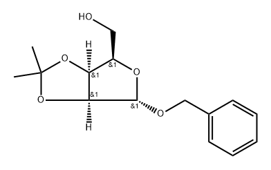 Phenylmethyl 2,3-O-(1-methylethylidene)-a-D-lyxofuranoside Struktur