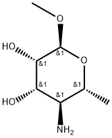 Methyl 4-amino-4,6-dideoxy-α-D-mannopyranoside Struktur