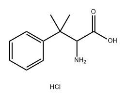 2-Amino-3-methyl-3-phenylbutanoic acid hydrochloride Struktur