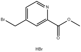 2-Pyridinecarboxylic acid, 4-(bromomethyl)-, methyl ester, hydrobromide (1:1) Struktur