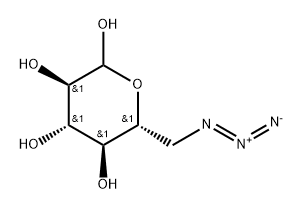 6-Azido-6-deoxy-D-glucopyranose Struktur