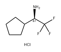 Cyclopentanemethanamine, α-(trifluoromethyl)-, hydrochloride (1:1), (αR)- Struktur