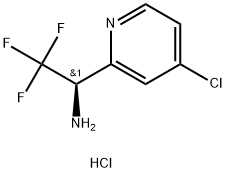 (R)-1-(4-chloropyridin-2-yl)-2,2,2-trifluoroethan-1-amine hydrochloride Struktur