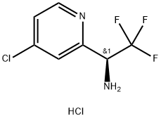 2-Pyridinemethanamine, 4-chloro-α-(trifluoromethyl)-, hydrochloride (1:1), (αS)- Structure