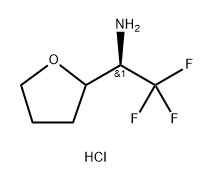 2-Furanmethanamine, tetrahydro-α-(trifluoromethyl)-, hydrochloride (1:1), (αR)- Struktur