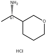 2H-Pyran-3-methanamine, tetrahydro-α-methyl-, hydrochloride (1:1), (αS)- Struktur