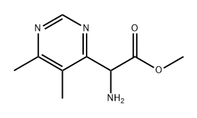 methyl 2-amino-2-(5,6-dimethylpyrimidin-4-yl)acetate Struktur