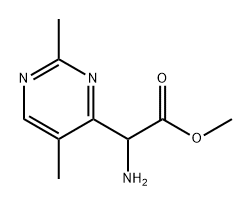 methyl 2-amino-2-(2,5-dimethylpyrimidin-4-yl)acetate Struktur