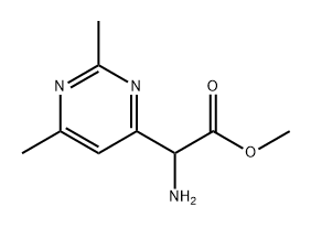 methyl 2-amino-2-(2,6-dimethylpyrimidin-4-yl)acetate Struktur