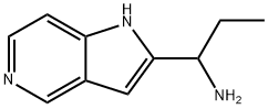 1-(1H-pyrrolo[3,2-c]pyridin-2-yl)propan-1-amine Struktur