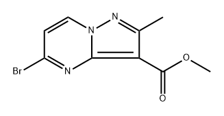 methyl 5-bromo-2-methylpyrazolo[1,5-a]pyrimidine-3-carboxylate Struktur