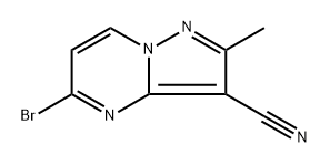 5-bromo-2-methylpyrazolo[1,5-a]pyrimidine-3-carbonitrile Struktur