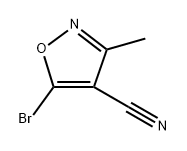 5-bromo-3-methylisoxazole-4-carbonitrile Struktur