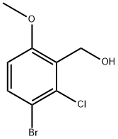 (3-bromo-2-chloro-6-methoxyphenyl)methanol Struktur