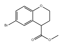 methyl 6-bromochromane-4-carboxylate Struktur