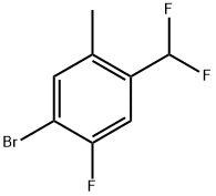 1-bromo-4-(difluoromethyl)-2-fluoro-5-methylbenzene Struktur