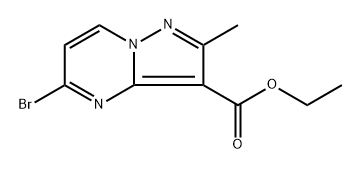 ethyl 5-bromo-2-methylpyrazolo[1,5-a]pyrimidine-3-carboxylate Struktur