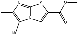 methyl 5-bromo-6-methylimidazo[2,1-b]thiazole-2-carboxylate Struktur