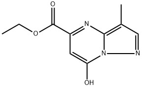 ethyl 7-hydroxy-3-methylpyrazolo[1,5-a]pyrimidine-5-carboxylate Struktur