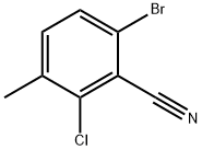 6-Bromo-2-chloro-3-methylbenzonitrile Struktur