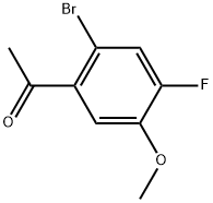 1-(2-Bromo-4-fluoro-5-methoxy-phenyl)-ethanone Struktur