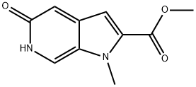 methyl 5-hydroxy-1-methyl-1H-pyrrolo[2,3-c]pyridine-2-carboxylate Struktur