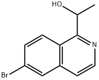 1-Isoquinolinemethanol, 6-bromo-α-methyl- Struktur