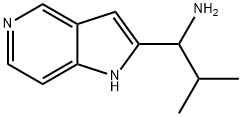 2-methyl-1-(1H-pyrrolo[3,2-c]pyridin-2-yl)propan-1-amine Struktur