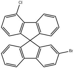 2-Bromo-4'-chloro-9,9'-spirobi[9H-fluorene] Struktur