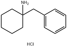 Cyclohexanamine, 1-(phenylmethyl)-, hydrochloride (1:1) Struktur