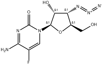 3'-Azido-3'-deoxy-5-fluorocytidine Struktur