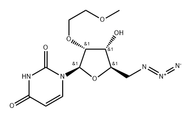 5'-Azido-5'-deoxy-2'-O-(2-methoxyethyl)uridine Struktur