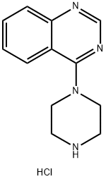 Quinazoline, 4-(1-piperazinyl)-, hydrochloride (1:1) Struktur