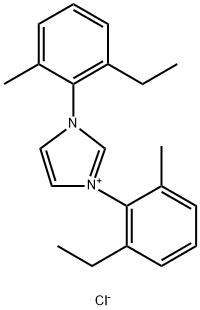 1H-Imidazolium, 1,3-bis(2-ethyl-6-methylphenyl)-, chloride (1:1) Struktur