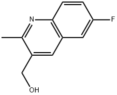 3-(bromomethyl)-6-fluoro-2-methylquinoline Struktur