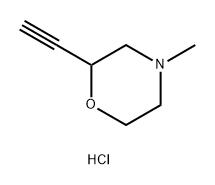 Morpholine, 2-ethynyl-4-methyl-, hydrochloride Struktur