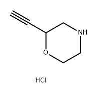 Morpholine, 2-ethynyl-, hydrochloride Struktur