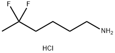 1-Hexanamine, 5,5-difluoro-, hydrochloride (1:1) Struktur