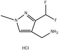 1-[3-(difluoromethyl)-1-methyl-1h-pyrazol-4-yl]methanamine dihydrochloride Struktur