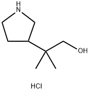 3-Pyrrolidineethanol, β,β-dimethyl-, hydrochloride (1:1) Struktur