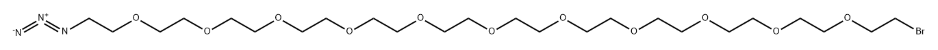 N3-PEG11-CH2CH2Br Struktur