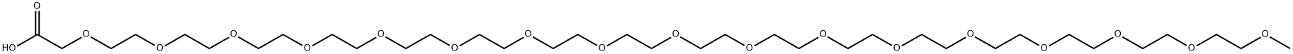 m-PEG17-CH2COOH Struktur