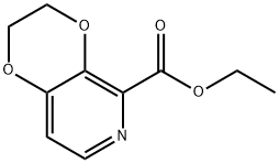 ethyl2,3-dihydro-[1,4]dioxino[2,3-c]pyridine-5-carboxylate Struktur