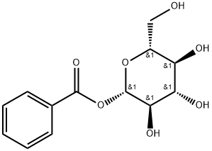 Benzoyl β-D-glucopyranoside Struktur