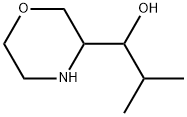 3-Morpholinemethanol, α-(1-methylethyl)- Struktur