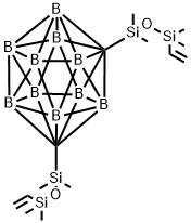 1,7-Bis(vinyltetramethyldisiloxy)-m -carborane Struktur